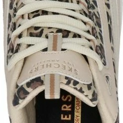 Skechers Uno Wild Streets Dames Sneakers - White/Leopard - Maat 39 -Dames-schoenen Verkoop 300x840 4