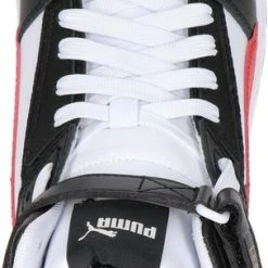 PUMA RBD Game Unisex Sneakers - White/HighRiskRed/Black/TeamGold - Maat 42 -Dames-schoenen Verkoop 304x840 3