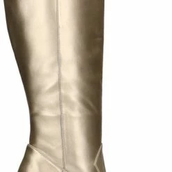 Sacha - Dames - Goudkleurige Hoge Laarzen Met Hak - Maat 39