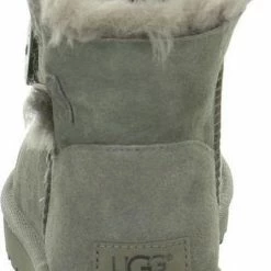 UGG - Dames Snowboots Mini Bailey Buttons II Grey - Grijs - Maat 38 -Dames-schoenen Verkoop 448x840 2