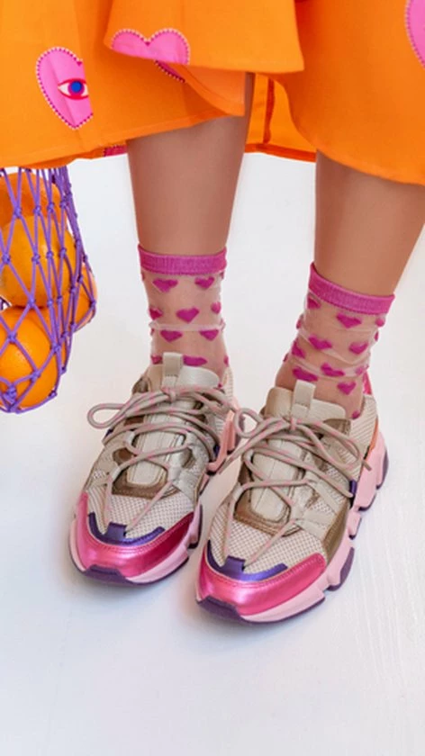 Dames Sneakers Dwrs Los Angeles Purple Beige - Maat 41 Dames Sneakers Dwrs Los Angeles Purple Beige - Maat 41 -Dames-schoenen Verkoop 472x840 1