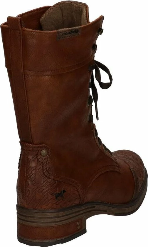 Mustang dames veterboot - Cognac - Maat 40 Mustang Dames Veterboot - Cognac - Maat 40 -Dames-schoenen Verkoop 504x840 2