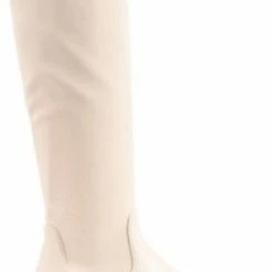 POSH By Poelman CYBELE Dames Hoge Stretch Laarzen - Crème - Maat 38 -Dames-schoenen Verkoop 504x840 3