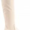 POSH By Poelman CYBELE Dames Hoge Stretch Laarzen - Crème - Maat 38