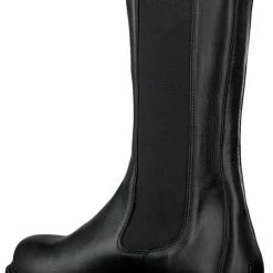 Cashott Vrouwen Leren Chelsea Boots / Laarzen / Damesschoenen 24204 - Zwart - Maat 38 -Dames-schoenen Verkoop 535x840 1