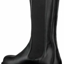 Cashott Vrouwen Leren Chelsea Boots / Laarzen / Damesschoenen 24204 - Zwart - Maat 38 -Dames-schoenen Verkoop 535x840