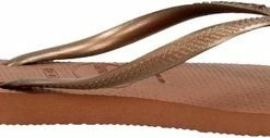Havaianas Slim Dames Slippers - Rust/Metallic Copper - Maat 41/42 -Dames-schoenen Verkoop 550x127