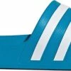 Adidas Slippers - Maat 44.5 - Unisex - Aquablauw - Wit