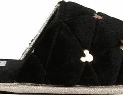 Mickey Disney Mouse - Zwarte Damespantoffels / Sloffen, Gewatteerd, Comfortabel / 38-39 -Dames-schoenen Verkoop 550x191 3