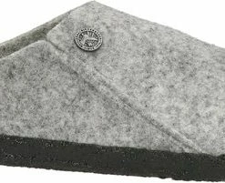 Birkenstock Zermatt Narrow Filz Shearling Cozy Home Dames Pantoffels - Light Grey - Maat 40 -Dames-schoenen Verkoop 550x201