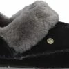 Warmbat Barrine Suede Dames Pantoffels - Black - Maat 38