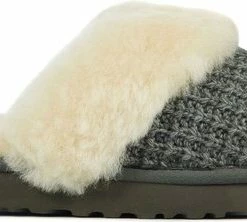 UGG Vrouwen Canvas Harde Zool Pantoffels / Open Sloffen - 1117659 - Grijs - Maat 38.5