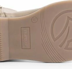 Travelin' Lannion Dames Leren Enkellaarzen - Schoenen Vrouwen - Taupe Leer - Maat 39 -Dames-schoenen Verkoop 550x234 4