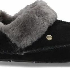 Warmbat Barrine Suede Dames Pantoffels - Black - Maat 38 -Dames-schoenen Verkoop 550x237 2