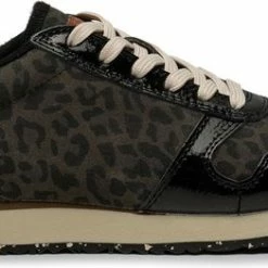 Woden Ydun Animal Lage Sneakers - Dames - Zwart - Maat 40