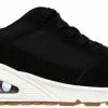 Skechers Uno-Two For The Show Dames Sneakers - Black - Maat 36