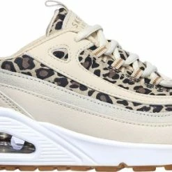 Skechers Uno Wild Streets Dames Sneakers - White/Leopard - Maat 39