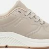 Skechers Arch Fit S-Miles- Mile Makers Dames Sneakers - Taupe - Maat 40