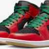 NIKE AIR JORDAN 1 MID SE "CHRISTMAS" - Maat: 35