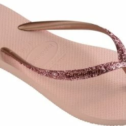 Havaianas Slim Glitter II Dames Slippers - Ballet Rose/ Golden Blush - Maat 37/38 -Dames-schoenen Verkoop 550x310 6