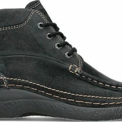 Wolky Veterschoenen Roll Shoot Zwart Nubuck