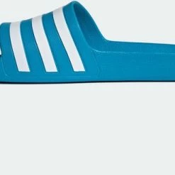Adidas Slippers - Maat 44.5 - Unisex - Aquablauw - Wit -Dames-schoenen Verkoop 550x329 7