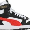 PUMA RBD Game Unisex Sneakers - White/HighRiskRed/Black/TeamGold - Maat 42 -Dames-schoenen Verkoop 550x340 1