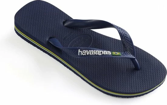 Havaianas Brasil Logo Unisex Slippers - Navy Blue - Maat 47/48 Havaianas Brasil Logo Unisex Slippers - Navy Blue - Maat 47/48 -Dames-schoenen Verkoop 550x347 3