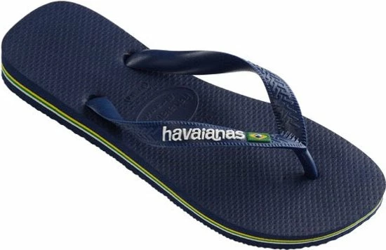 Havaianas Brasil Logo Unisex Slippers - Navy Blue - Maat 47/48 Havaianas Brasil Logo Unisex Slippers - Navy Blue - Maat 47/48 -Dames-schoenen Verkoop 550x356 2