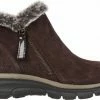 Skechers Easy Going High Zip Enkellaarsjes Bruin - Maat 40