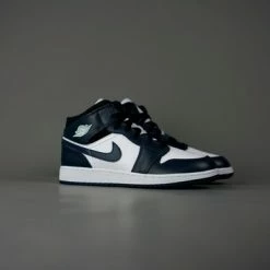 Nike Air Jordan 1 Mid Dark Teal (GS) -Dames-schoenen Verkoop 550x366 76