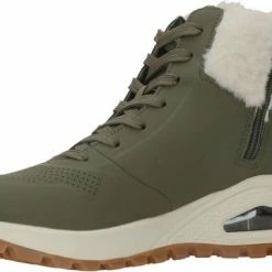 Skechers Uno Rugged Groen Sneakers Dames (167274 OLV) -Dames-schoenen Verkoop 550x381 1