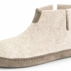 Travelin' Stay-Home Dames Hoge Sloffen - Wollen Pantoffels - Suede Zool - Zand Beige - Maat 38 -Dames-schoenen Verkoop 550x387 4