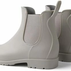 Geweo Regenlaarzen - Wellington Chelsea Laarzen - Kerstmis - Kerstfeest - Christmas Gift - Middelhoge Schoen - Kort Boots - Waterdichte - Dames - Grijs - Maat 36 -Dames-schoenen Verkoop 550x397 3