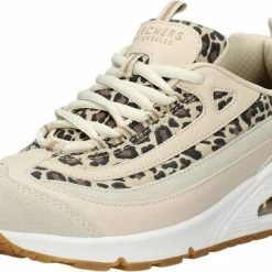 Skechers Uno Wild Streets Dames Sneakers - White/Leopard - Maat 39 -Dames-schoenen Verkoop 550x401 1