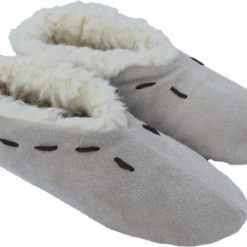 WoolWarmers - Spaanse Sloffen - Beige - Unisex - 100% Wol Maat 43