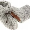 Oncedoce Wollen Sloffen - Winter Pantoffels 100% ECHT Lamswol En Leer - MAAT 44 - Leren Zooltjes – Veters - Handgemaakte Slofjes - Kleur Grijs Gemêleerd -Dames-schoenen Verkoop 550x416 9