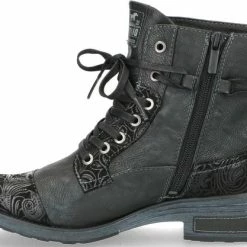 Mustang Dames Veterboot - Zwart - Maat 38 -Dames-schoenen Verkoop 550x417 4