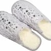 Youhomy Accessoires Warme Dames Pantoffels Blauwgrijs- Fluffy Pantoffels Zilver Sterretje, Glitter Print - Maat 38/39 Unisex - Fake Fur Pantoffel- Thuis Indoor Sloffen Dames, Heren, Jongen En Meisjes 12-18 Jr Seizoen Herfst Winter| Cadeaus Kerstdagen -Dames-schoenen Verkoop 550x425 10