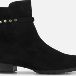 Gabor Enkellaarsjes Dames / Laarzen / Damesschoenen - Suède - 92.716.47 - Zwart - Maat 40 -Dames-schoenen Verkoop 550x426 2