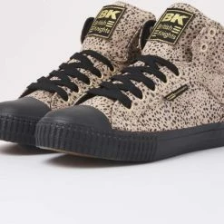 British Knights DEE Dames Sneakers Hoog - Beige Cheetah - Maat 39