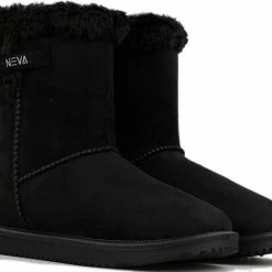 Gevavi Neva Zwart Gevoerde Laarzen Dames -Dames-schoenen Verkoop 550x444 6