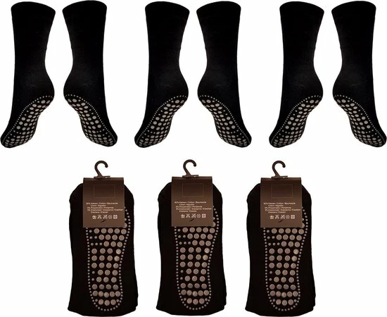 anti slip sokken huissokken 3 paar maat 43-46 Merkloos Anti Slip Sokken Huissokken 3 Paar Maat 43-46 -Dames-schoenen Verkoop 550x450 6