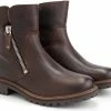 Travelin' Vartae Dames Enkellaarzen - Wol Gevoerde Boots - Donkerbruin Leer - Maat 40 -Dames-schoenen Verkoop 550x464
