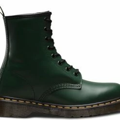 Dr. Martens 1460 Smooth Dames Leren Veterboots - Groen - Maat 42 - Echt Leer