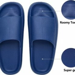 Geweo - Badslippers - EVA Slippers Heren Dames - Pillow Slides - Kerstmis - Kerstfeest - Christmas Gift - Unisex - Verdikte - Antislip - Lichtgewicht - Blauw - Maat 42/43 -Dames-schoenen Verkoop 550x467 10
