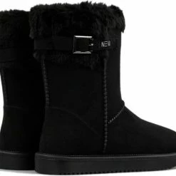 Gevavi Neva Zwart Gevoerde Laarzen Dames -Dames-schoenen Verkoop 550x474 7