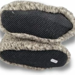 DINA Wollen Sloffen Grijs Gemeleerd Met Anti Slip Zool - Schapenwol - Maat 38 -Dames-schoenen Verkoop 550x476 5