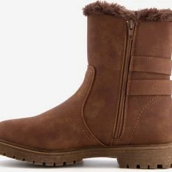 Blue Box Dames Gevoerde Enkellaarsjes - Cognac - Maat 41 -Dames-schoenen Verkoop 550x476 7