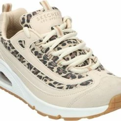Skechers Uno Wild Streets Dames Sneakers - White/Leopard - Maat 39 -Dames-schoenen Verkoop 550x478